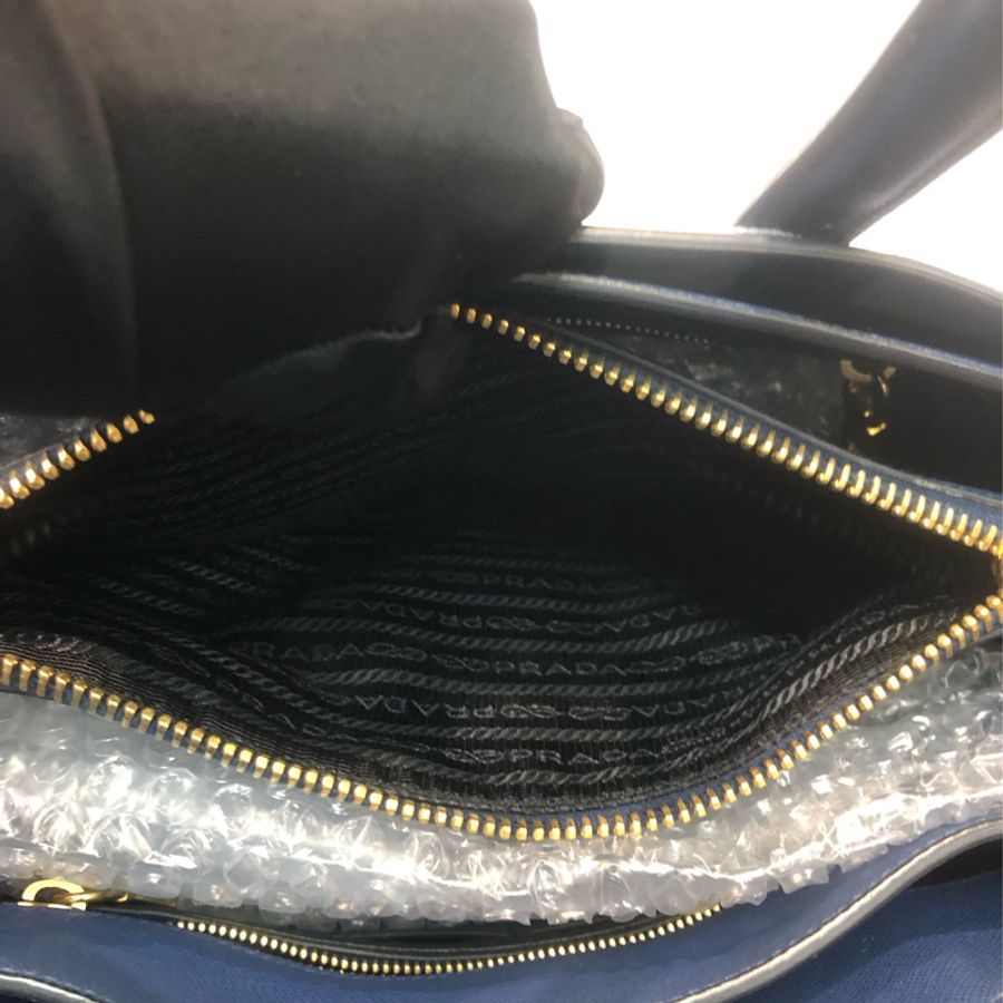 Prada 藍色十字牛皮2Way XC280-24