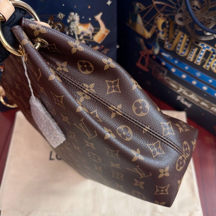 近新品 路易威登/Louis Vuitton 芯片款Graceful小號老花肩背包-2