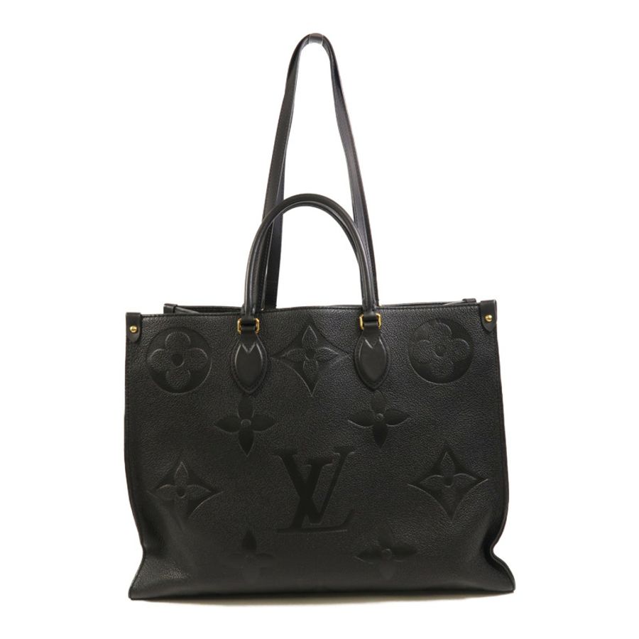 LOUIS VUITTON Monogram Empreinte On The Go GM金扣手挽肩背兩用袋-1