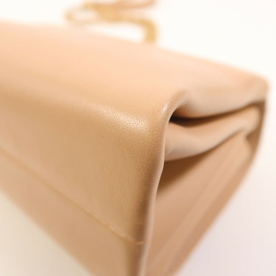 CHANEL 牛皮皮革2 Way Shoulder Bag金扣手挽肩背兩用袋-12