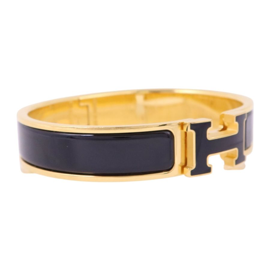 HERMES 金屬/琺瑯Clic H Bracelet金扣手鏈-2