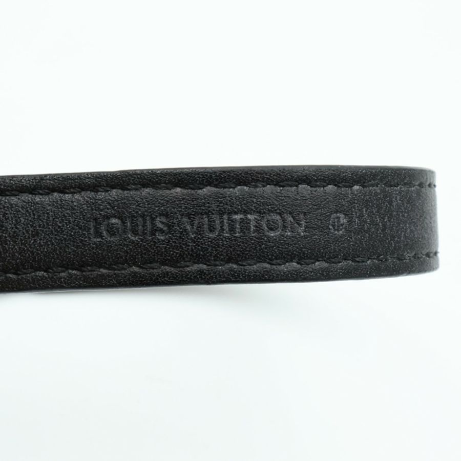 LOUIS VUITTON Damier Graphite Sign It Bracelet銀扣手鏈-8
