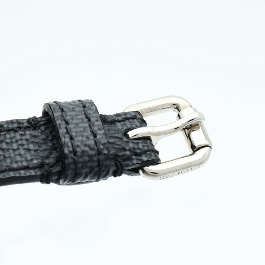 LOUIS VUITTON Damier Graphite Sign It Bracelet銀扣手鏈-9