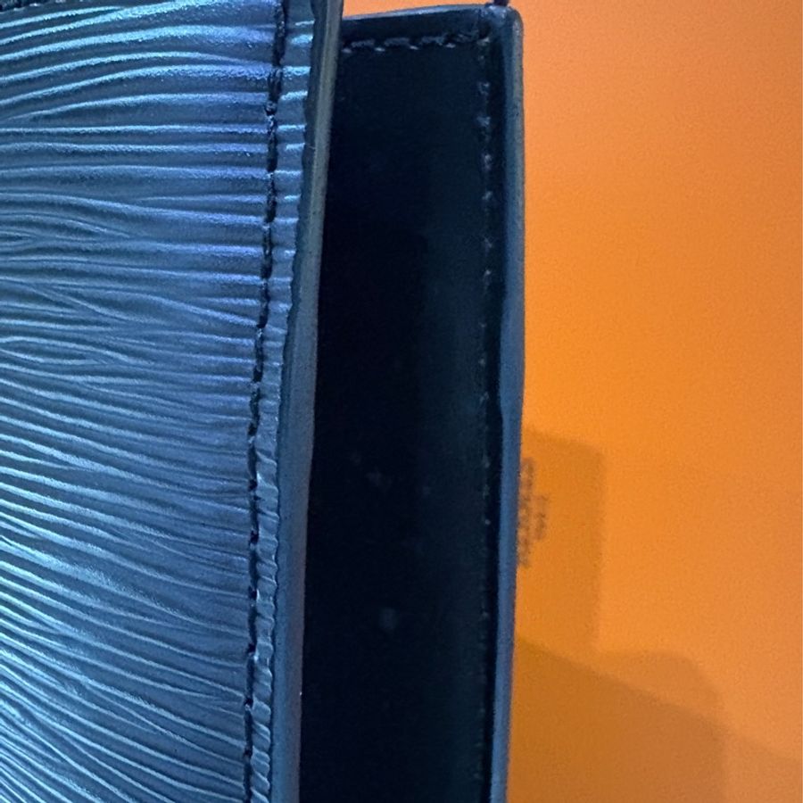 Louis Vuitton black Epi Leather Sac Plat PM Bag 手提公事包-6