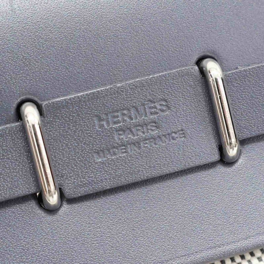 石板灰帆布 Herbag zip 20 肩背包 H085414CK W刻【HERMES 愛馬仕】 H085414CK-6