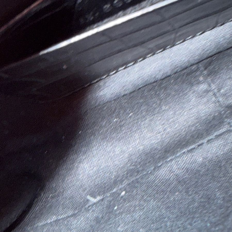 ❗️不議價BALENCIAGA Le Cagole so black雙背帶鱷魚壓紋牛皮迷你可頌包(黑色)-9
