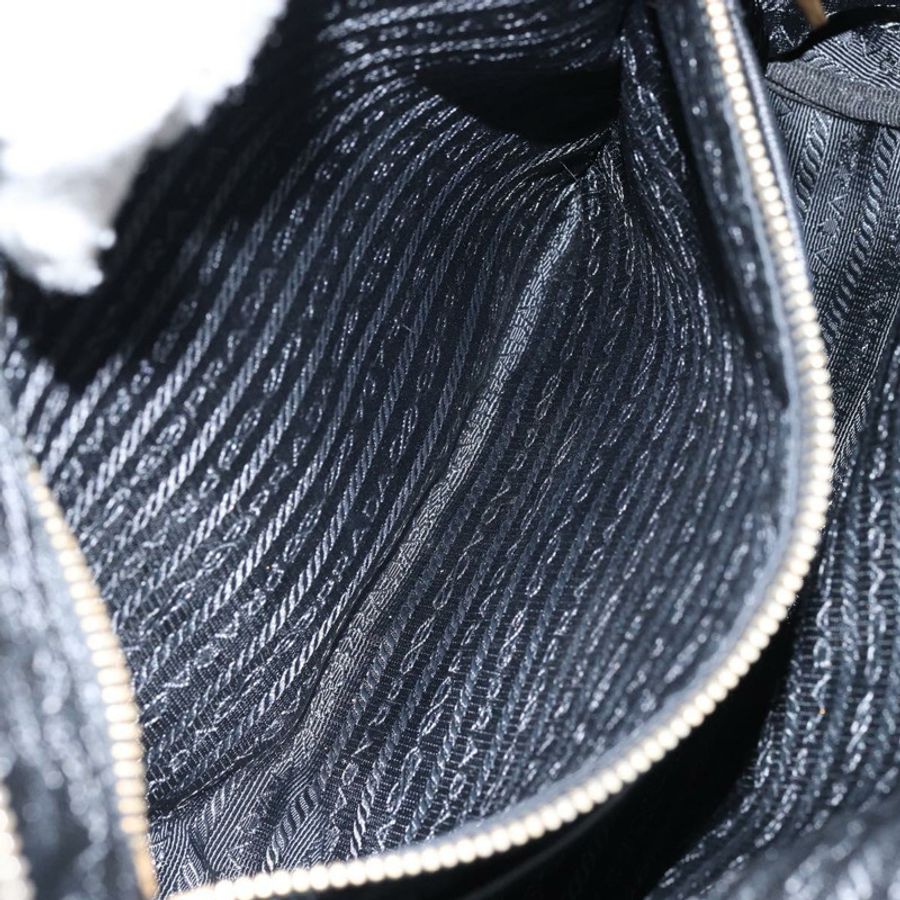 【日本直送】PRADA 尼龍手提包 黑色 金色 正品 148636-23