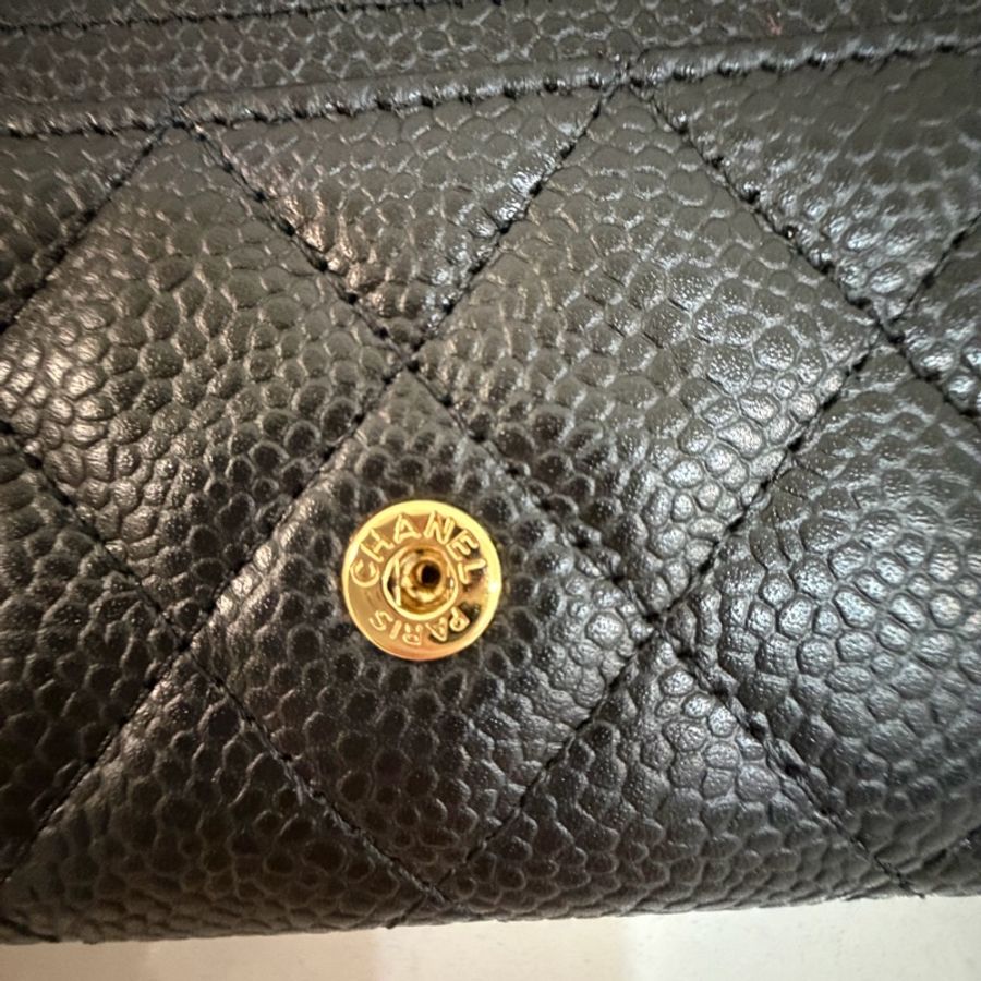 CHANEL 經典單層卡包荔枝牛皮-4