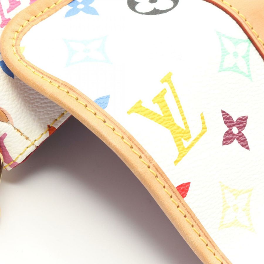 路易威登 Patty 鏈條肩背包 M40305 Monogram Multicolore 白色皮革-7