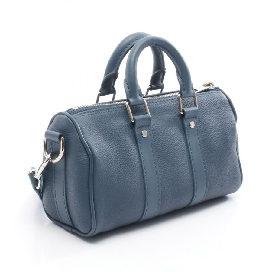 路易威登 Keepall XS 肩手提包 M81003 Aerogram 皮革 藍色 二手 男士-1