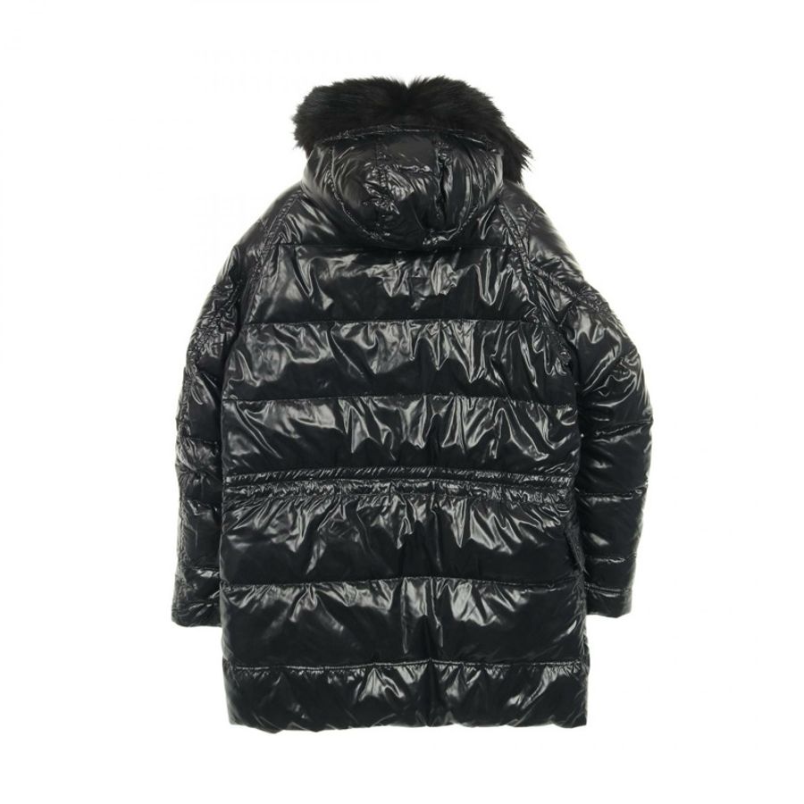 MONCLER 男士黑色尼龍聚酯羽絨外套(二手)-1