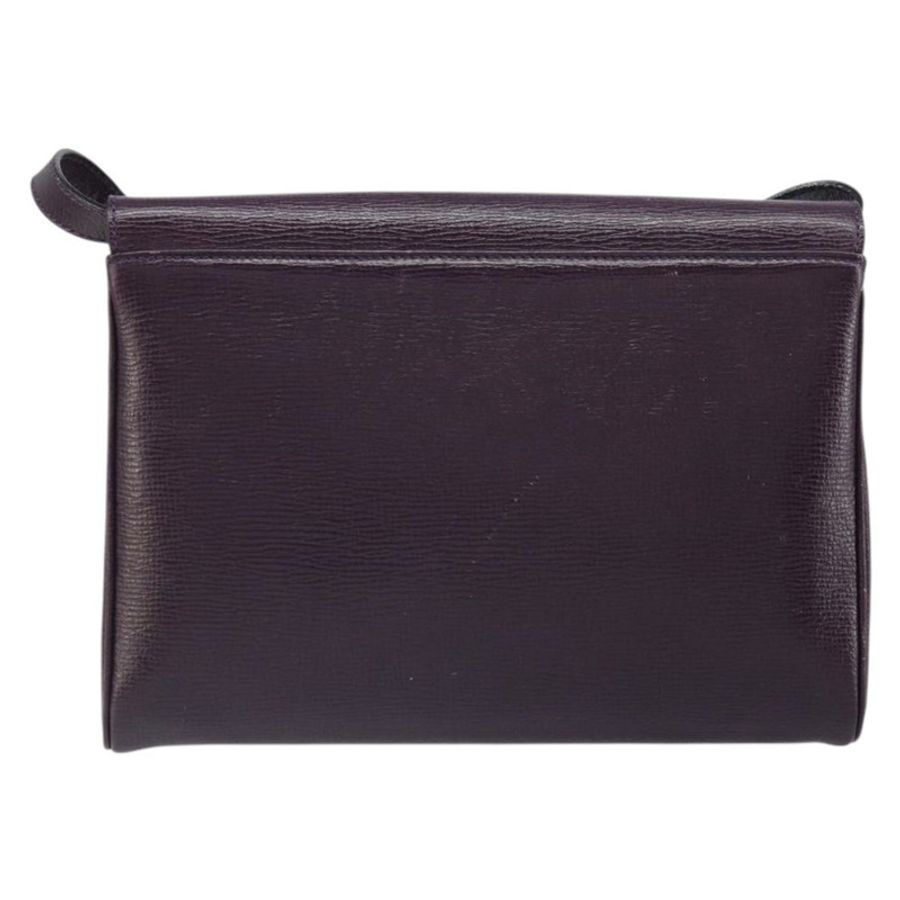 【日本直送】CELINE 圓背包 皮革 紫色 金色 正品 159845V-1
