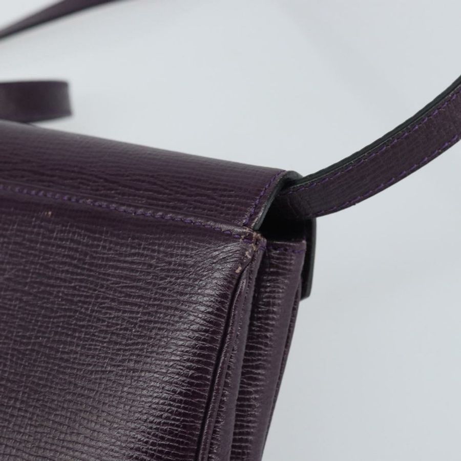 【日本直送】CELINE 圓背包 皮革 紫色 金色 正品 159845V-7