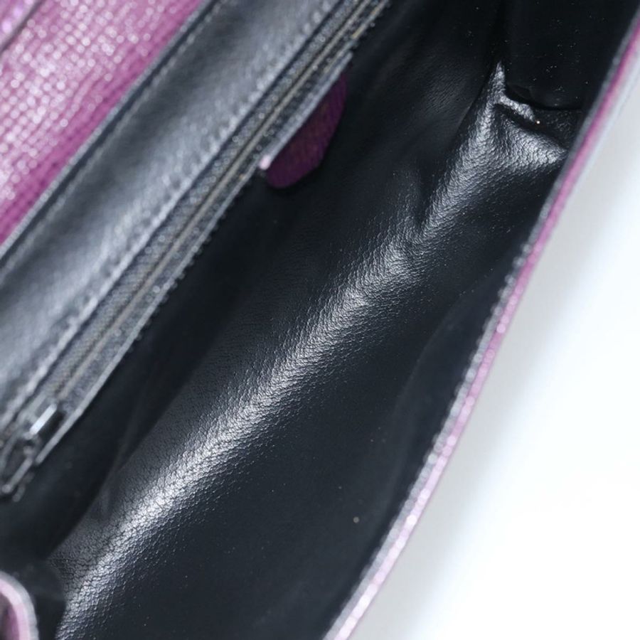 【日本直送】CELINE 圓背包 皮革 紫色 金色 正品 159845V-8