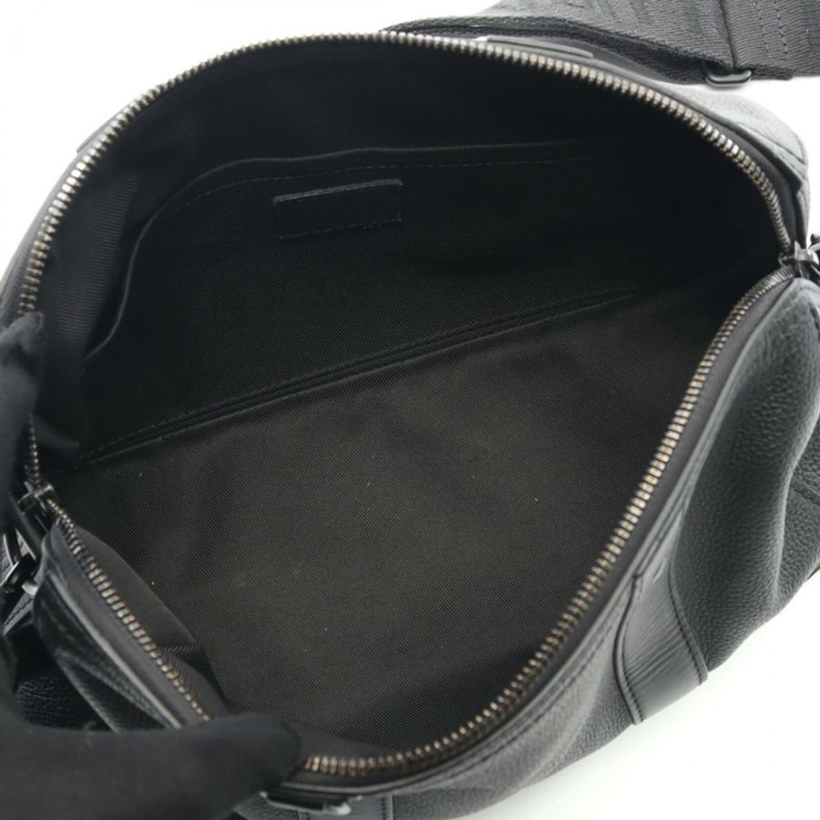 路易威登 City Keepall 斜背單肩包 M59255 黑色皮革 二手 男士-2
