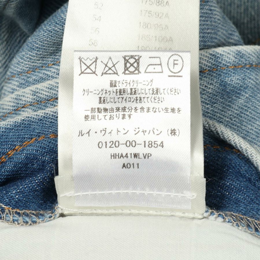 路易威登 DNA 牛仔外套 RM221Q LVP HHA41W 棉藍色 二手 男款 #44-3