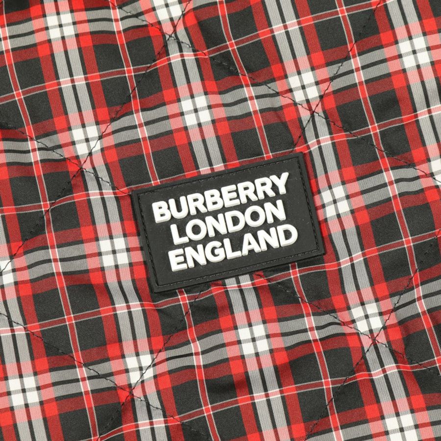 博柏利 (BURBERRY) 其他夾克 聚酯纖維 黑色 紅色 白色 二手 男士-7