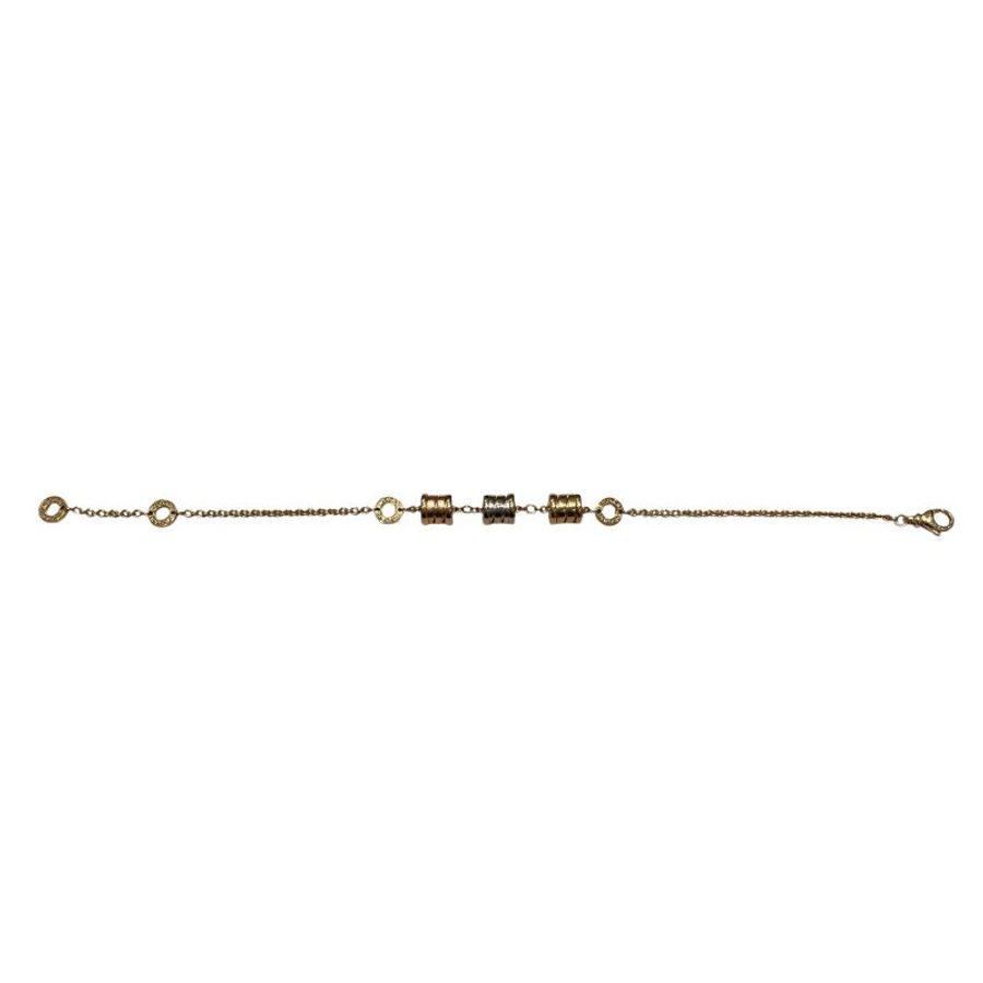 BVLGARI 寶格麗 340667 B.ZERO1 ELEMENT BRACELET 手鍊 18K金 PG WG YG-4
