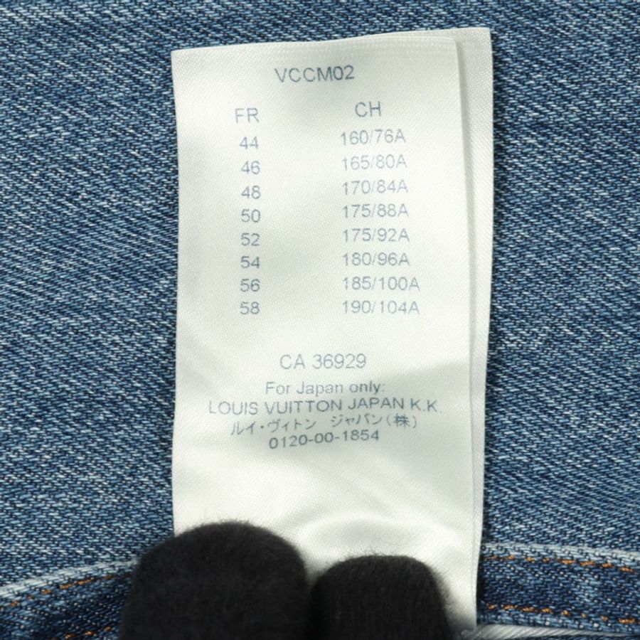 路易威登 Monogram 牛仔外套 RM202 YIE HJA71W 棉質藍色二手男款 #54-3