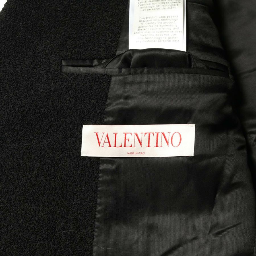 Valentino V logo 雙排扣外套 其他款式 2V3CEE60911 羊毛 尼龍 黑色 白色 二手 男士-2