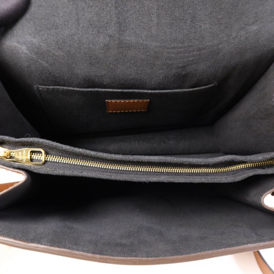LOUIS VUITTON Monogram Reverse Dauphine MM金扣肩背袋-11