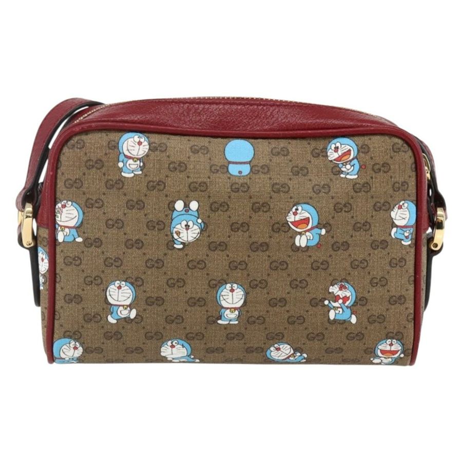 【日本直送】GUCCI GUCCI × 哆啦A夢 Micro GG Supreme 包 PVC 米色 金色 647784 正品 149862SM-1