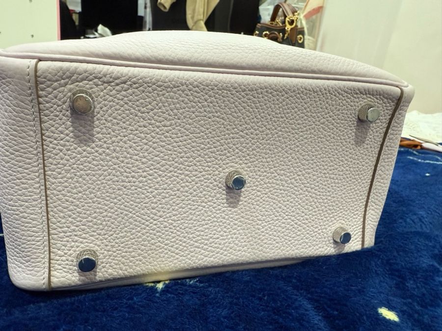 Hermes Lindy26 夢幻紫 銀釦 U刻 TC皮-5