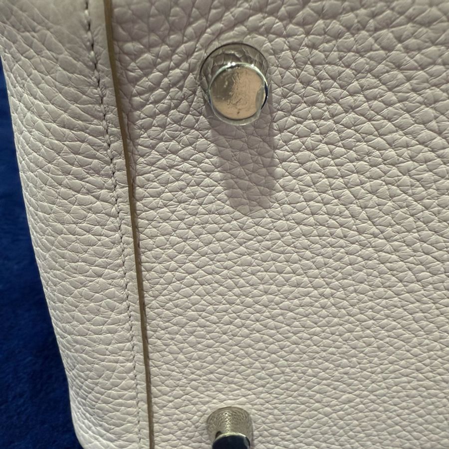 Hermes Lindy26 夢幻紫 銀釦 U刻 TC皮-10