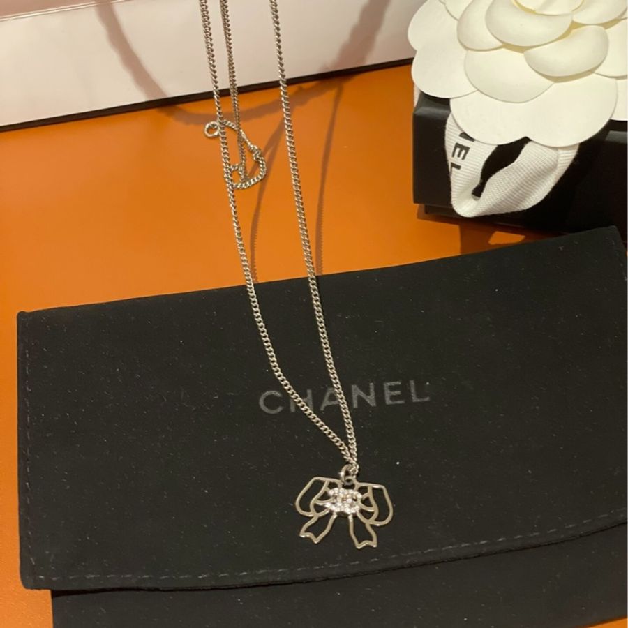 【99新✨稀有罕見✨全網最低價】Chanel經典CC 蝴蝶雙C項鍊A98004-4