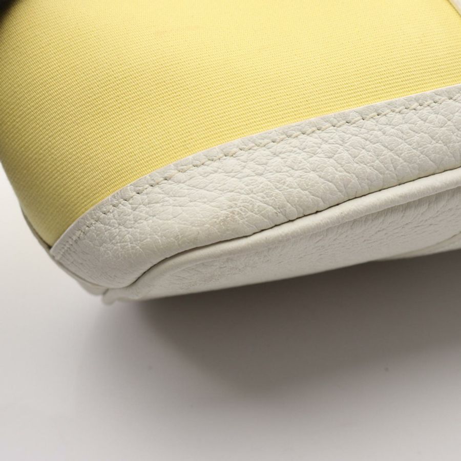 HERMES 花園派對 TPM 托特包 R Toile officier Negonda White Soufre SHW-10