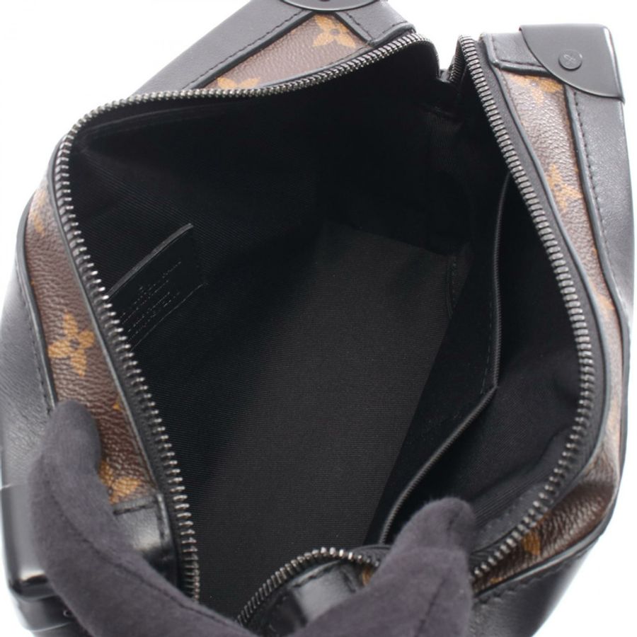 路易威登 Soft Trunk 單肩包 M44427 Monogram 帆布皮革 棕色 黑色-2