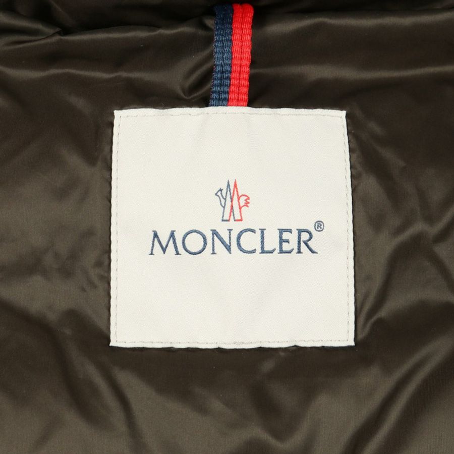 MONCLER HERMIFUR 羽絨外套 尼龍 棕色 卡其色 二手 女款-2