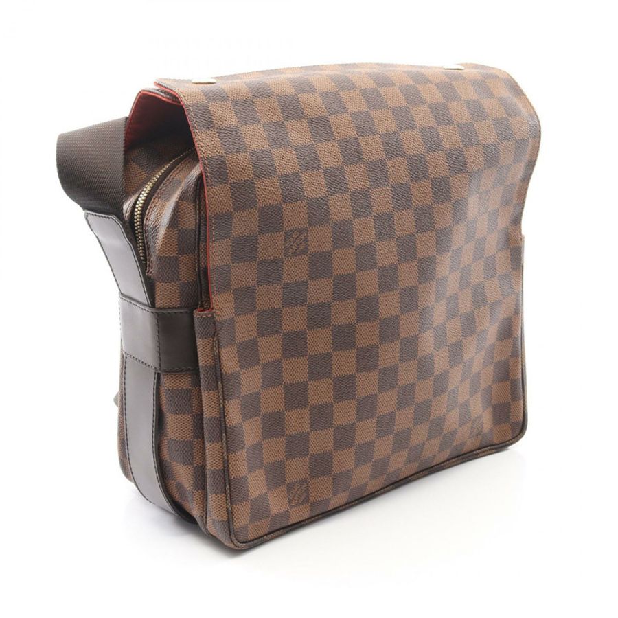 路易威登 Naviglio 單肩斜背包 N45255 Damier 皮革 Ebene 二手-1