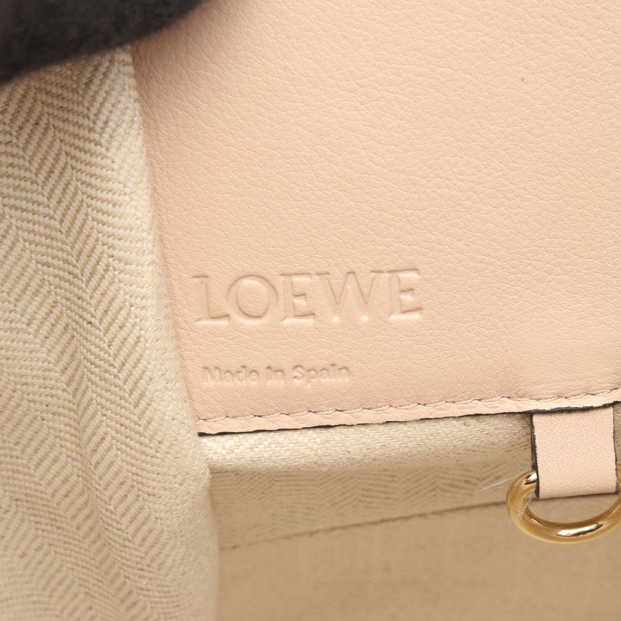 LOEWE HAMMOCK 小號肩斜背包 387 30TS35 皮革 粉紅色 二手-3