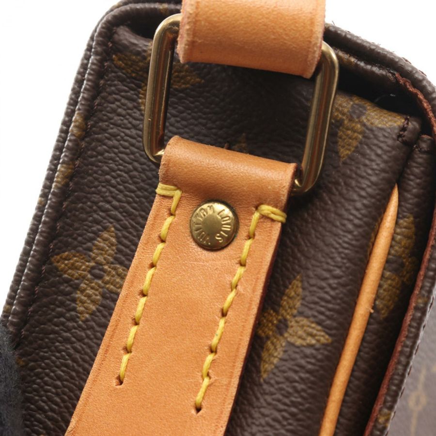 路易威登 Cartouchiere MM 單肩包 M51253 Monogram 帆布棕色二手 LV-7