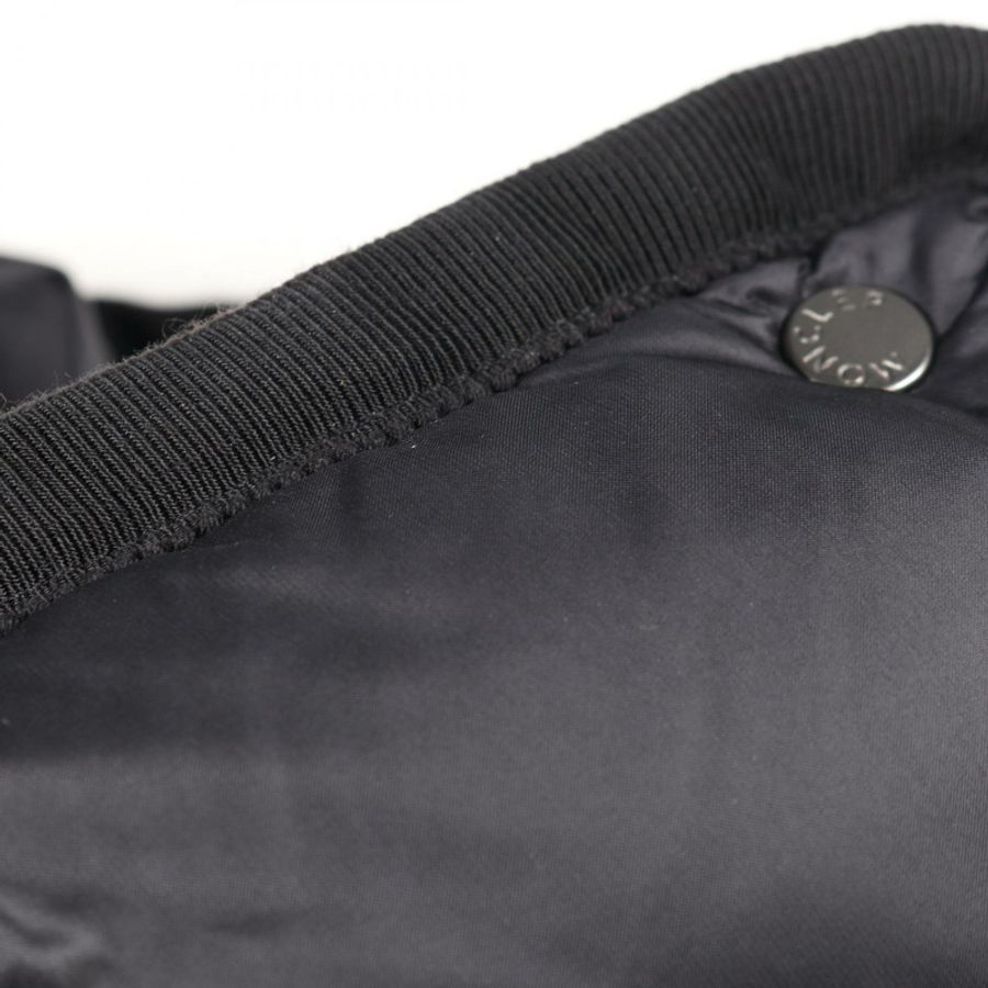 MONCLER HERMINE 長款羽絨外套 尼龍 黑色 二手 女款 0碼-7