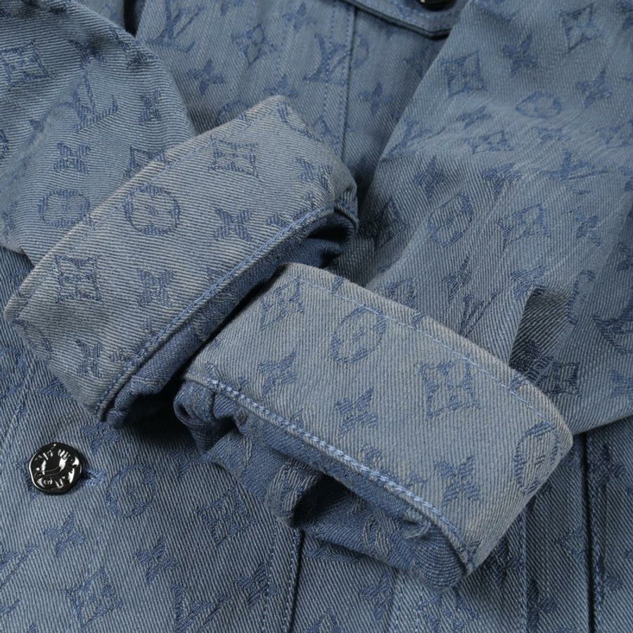 路易威登 Monogram 牛仔外套 RM192M QJQ HHA20W 棉質海軍藍 #50 二手男款-7