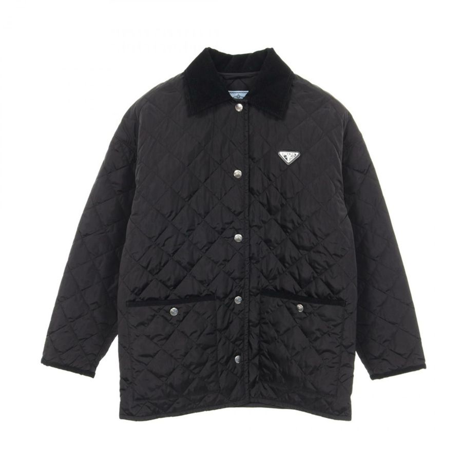 PRADA Re-Nylon 其他夾克 尼龍 黑色 二手 女-0