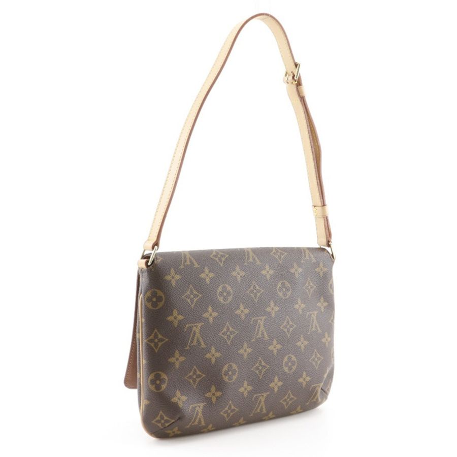 路易威登 Musette Tango 單肩包，短包 M51257，Monogram 帆布，2000 年款，棕色，SP0010，A5，磁扣，女士款-2
