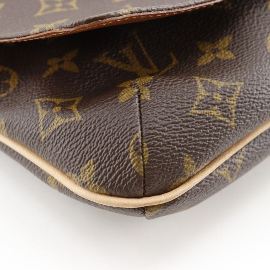 路易威登 Musette Tango 單肩包，短包 M51257，Monogram 帆布，2000 年款，棕色，SP0010，A5，磁扣，女士款-4