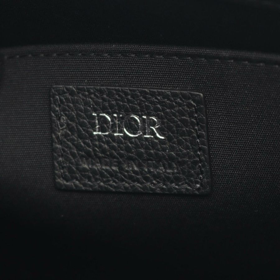 Dior Safari 南北斜背包 帆布皮革 米色 海軍藍 二手-3