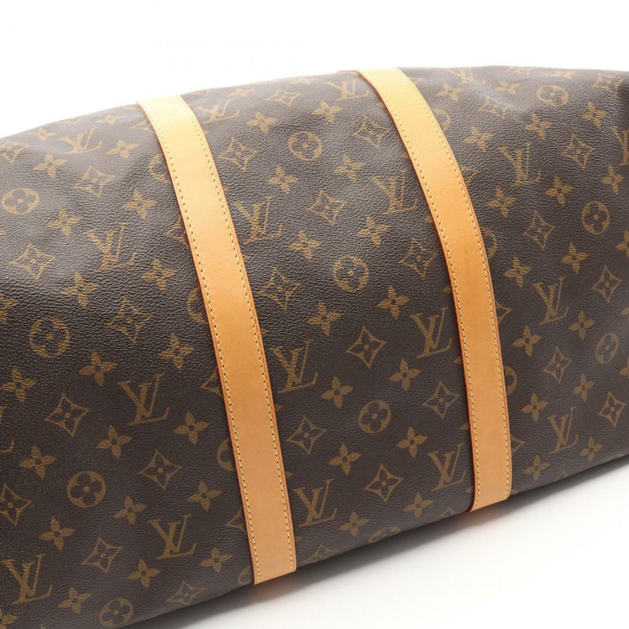 路易威登 Keepall 50 手提包 M41426 Monogram PVC 塗層帆布皮革 二手-5