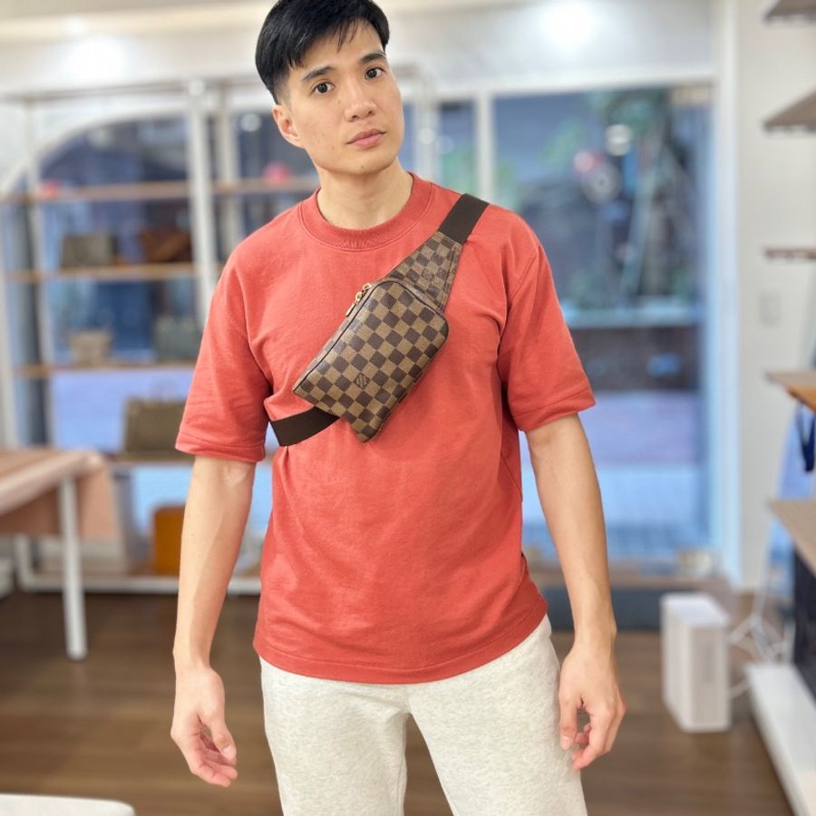 LV 棋盤格 Geronimos 胸包 2024年-1
