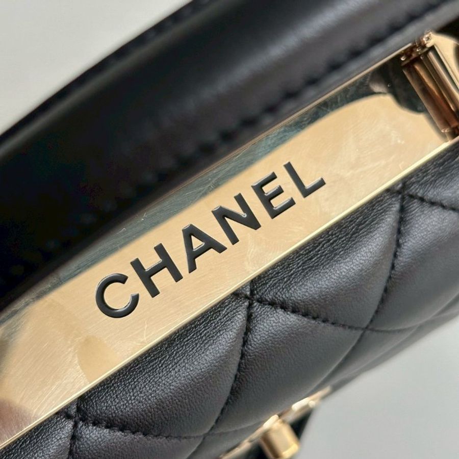 98新🖤 Chanel 香奈兒 Trendy CC 25cm 黑金-6