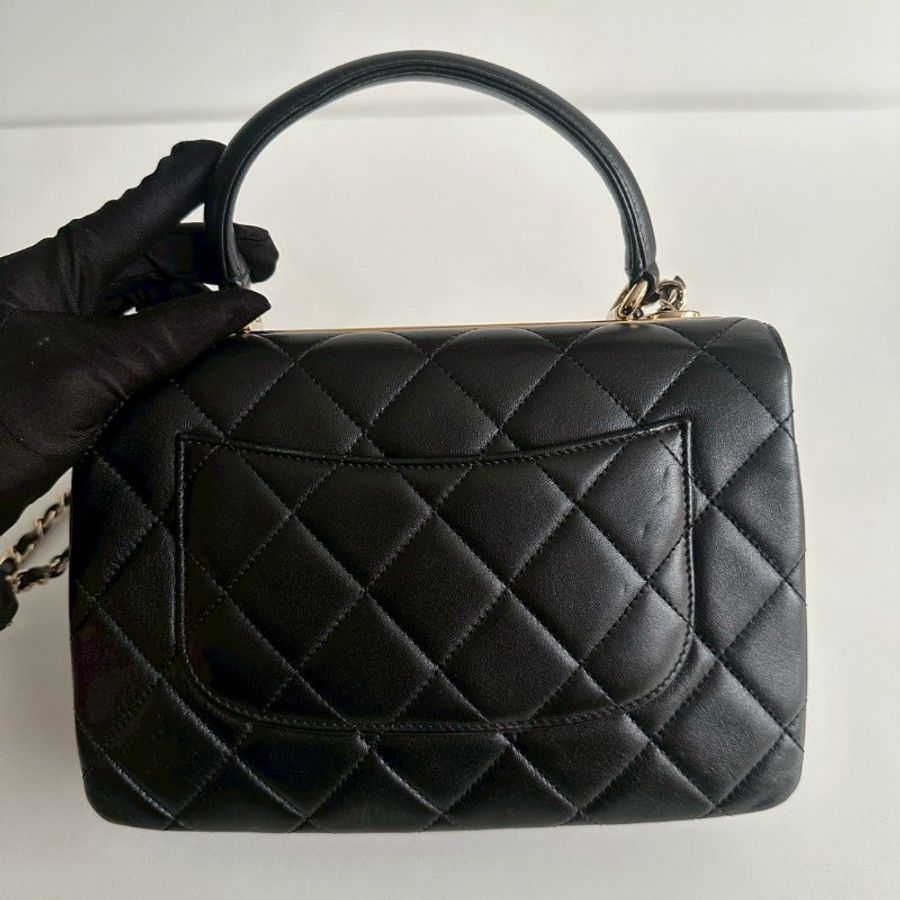 98新🖤 Chanel 香奈兒 Trendy CC 25cm 黑金-10