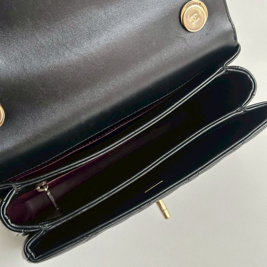 98新🖤 Chanel 香奈兒 Trendy CC 25cm 黑金-12