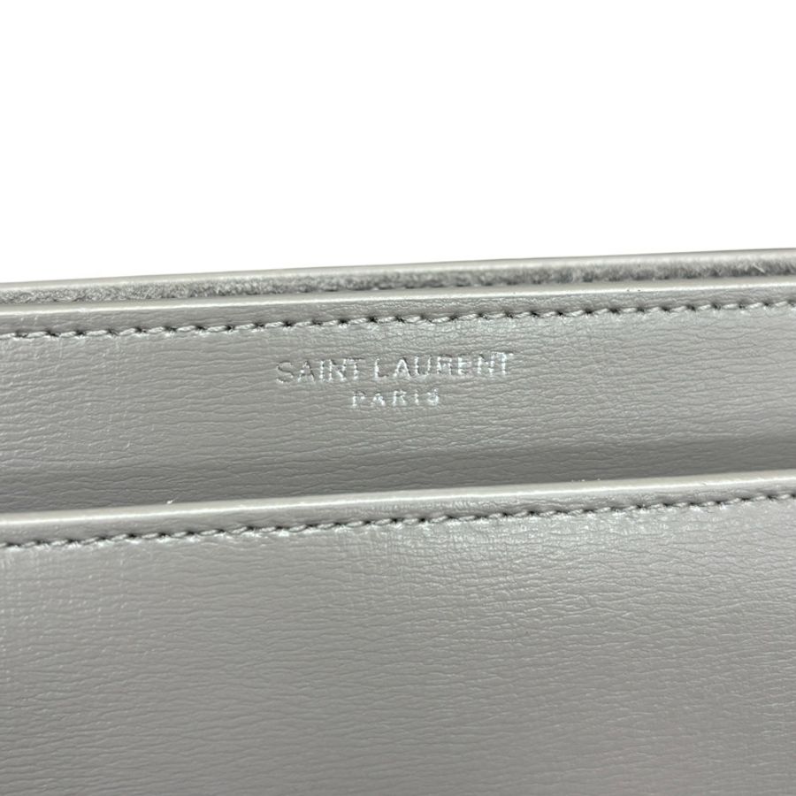 灰色 牛皮 Sunset 肩背包【SAINT LAURENT YSL 聖羅蘭 】 442906-6