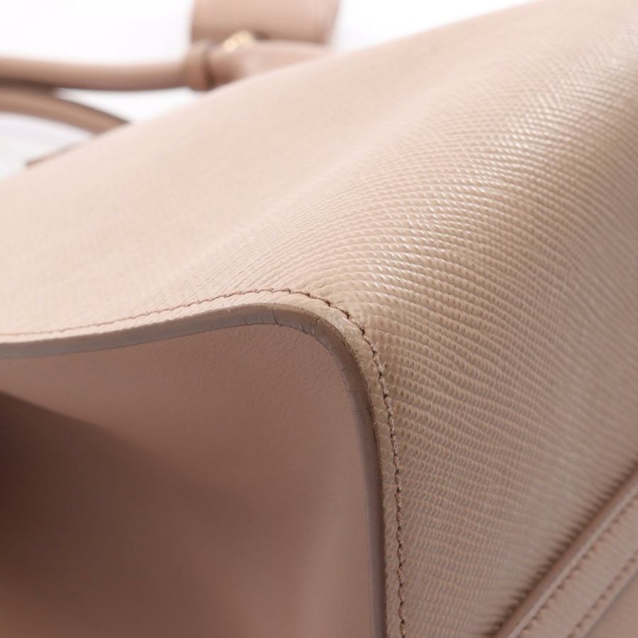 PRADA SAFFIANO CUIR C Monochrome 單肩手提包,粉紅色皮革,二手女款-7