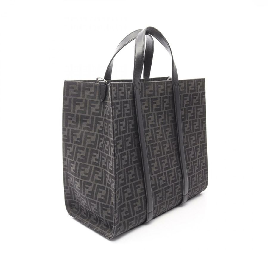 FENDI FF提花手提單肩斜背包 7VA390 帆布皮革 二手-1