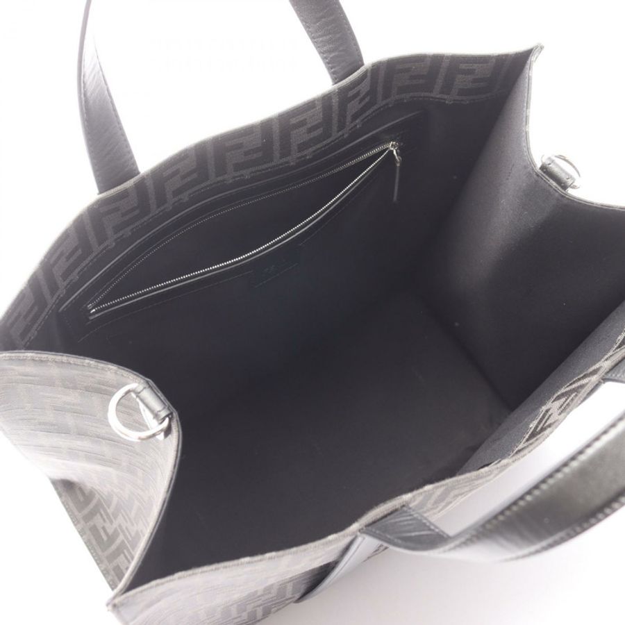 FENDI FF提花手提單肩斜背包 7VA390 帆布皮革 二手-2